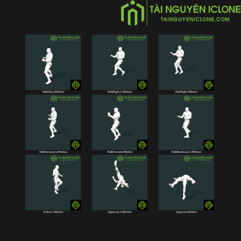 Gói iClone Hành động của nữ võ sĩ TNIC