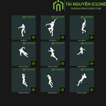 Gói iClone Hành động của nữ võ sĩ TNIC
