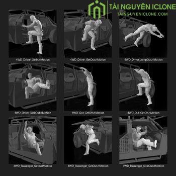 Gói iClone Hành động với xe trong phim hành động