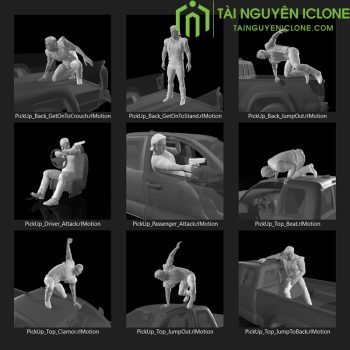 Gói iClone Hành động với xe trong phim hành động
