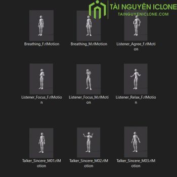 Gói iClone Hoạt hình Nói và Nghe