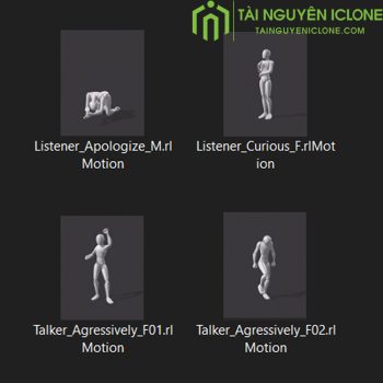 Gói iClone Hoạt hình Nói và Nghe