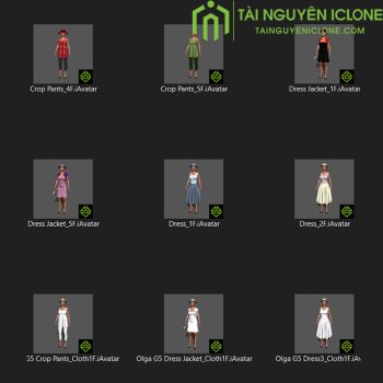 Gói iClone Những chiếc váy của Olga