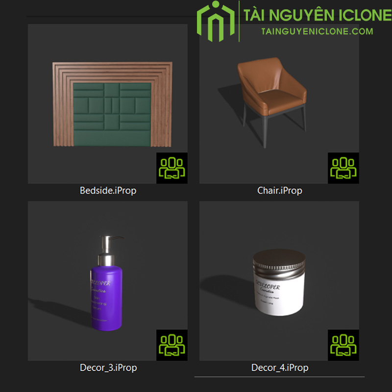Gói iClone Phòng khách sạn hiện đại