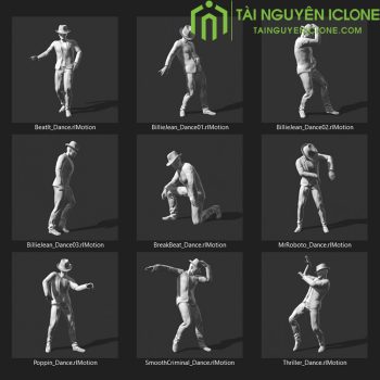 Gói iClone Sự tiến hoá của điệu nhảy V1