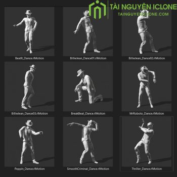 Gói iClone Sự tiến hoá của điệu nhảy V1