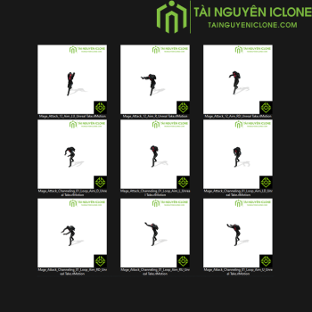 Gói iClone Tấn công mục tiêu của pháp sư TNIC