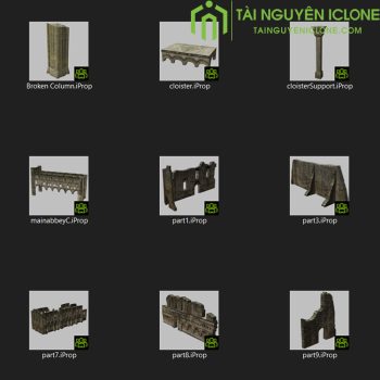 Gói iClone Tàn tích tu viện