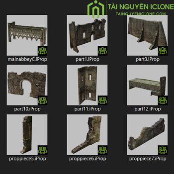Gói iClone Tàn tích tu viện