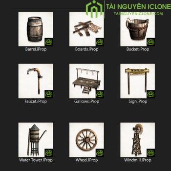 Gói iClone Thành phố cổ miền tây