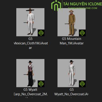 Gói iClone Trang phục cao bồi miền đông