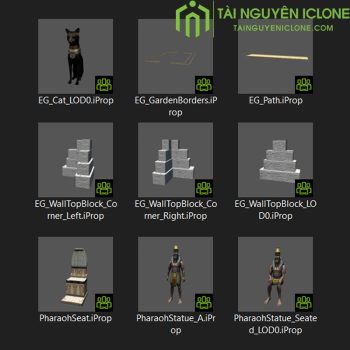 Gói iClone Xây dựng thế giới Ai Cập