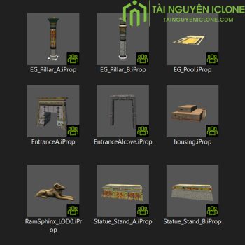 Gói iClone Xây dựng thế giới Ai Cập