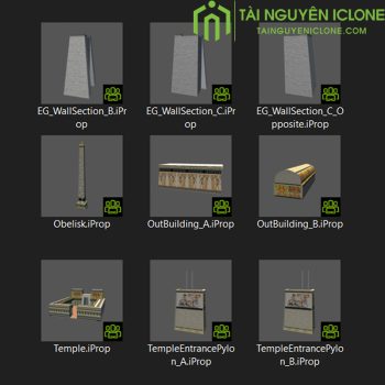 Gói iClone Xây dựng thế giới Ai Cập