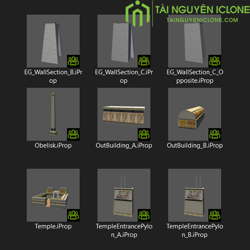 Gói iClone Xây dựng thế giới Ai Cập