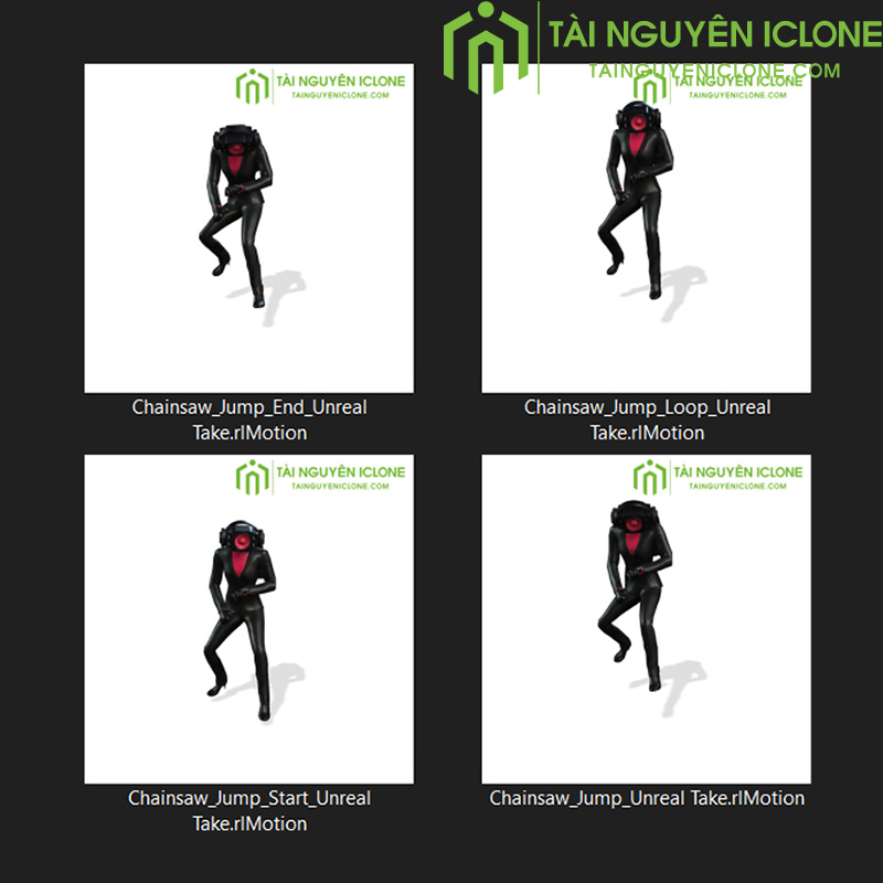 Gói iClone chuyển động Máy cưa