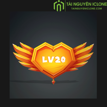 Flat Icons Rank danh cho iclone 8