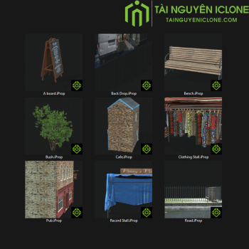 Gói iClone Chợ đường phố