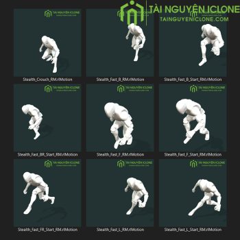 Gói iClone Chuyển động nén nút