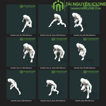 Gói iClone Chuyển động nén nút
