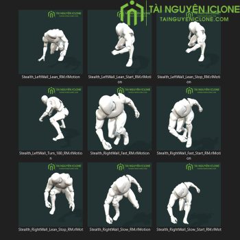 Gói iClone Chuyển động nén nút