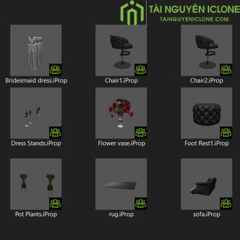 Gói iClone Cửa hàng trang phục cưới