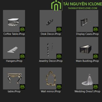 Gói iClone Cửa hàng trang phục cưới