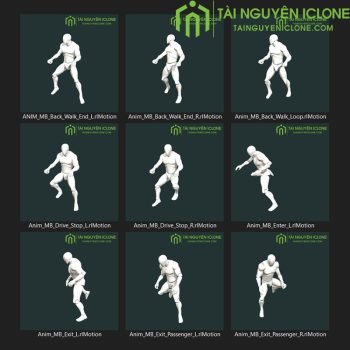 Gói iClone Hoạt hình về xe máy