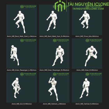 Gói iClone Hoạt hình về xe máy