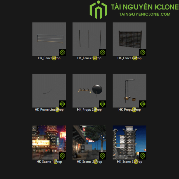 Gói iClone Thành phố ở Hồng Kông