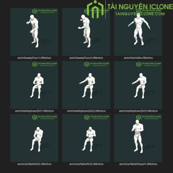 Gói iClone Một số hoạt ảnh