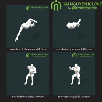 Gói iClone Một số hoạt ảnh