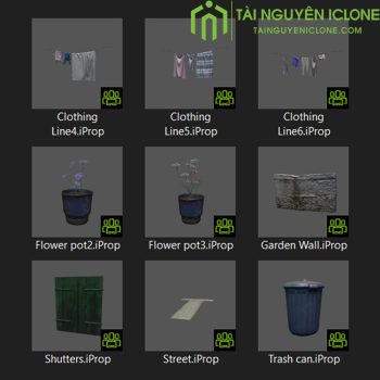Gói iClone Phong cảnh hẻm Địa Trung Hải