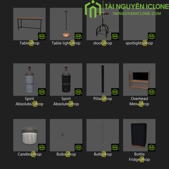 Gói iClone Quầy Bar hồ cá