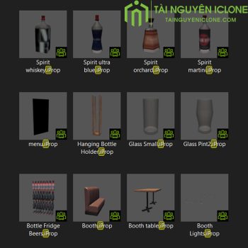 Gói iClone Quầy Bar hồ cá