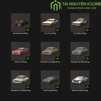 Gói iClone Xe ô tô cổ điển cũ kĩ