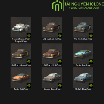 Gói iClone Xe ô tô cổ điển cũ kĩ