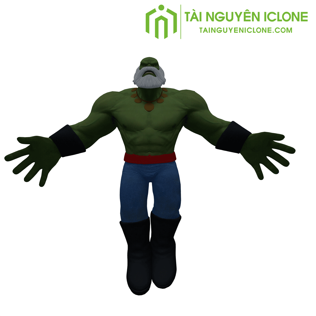 Gói iClone Nhân vật Hulk Maestro dành cho iClone 8 và cc4 - Ảnh 3