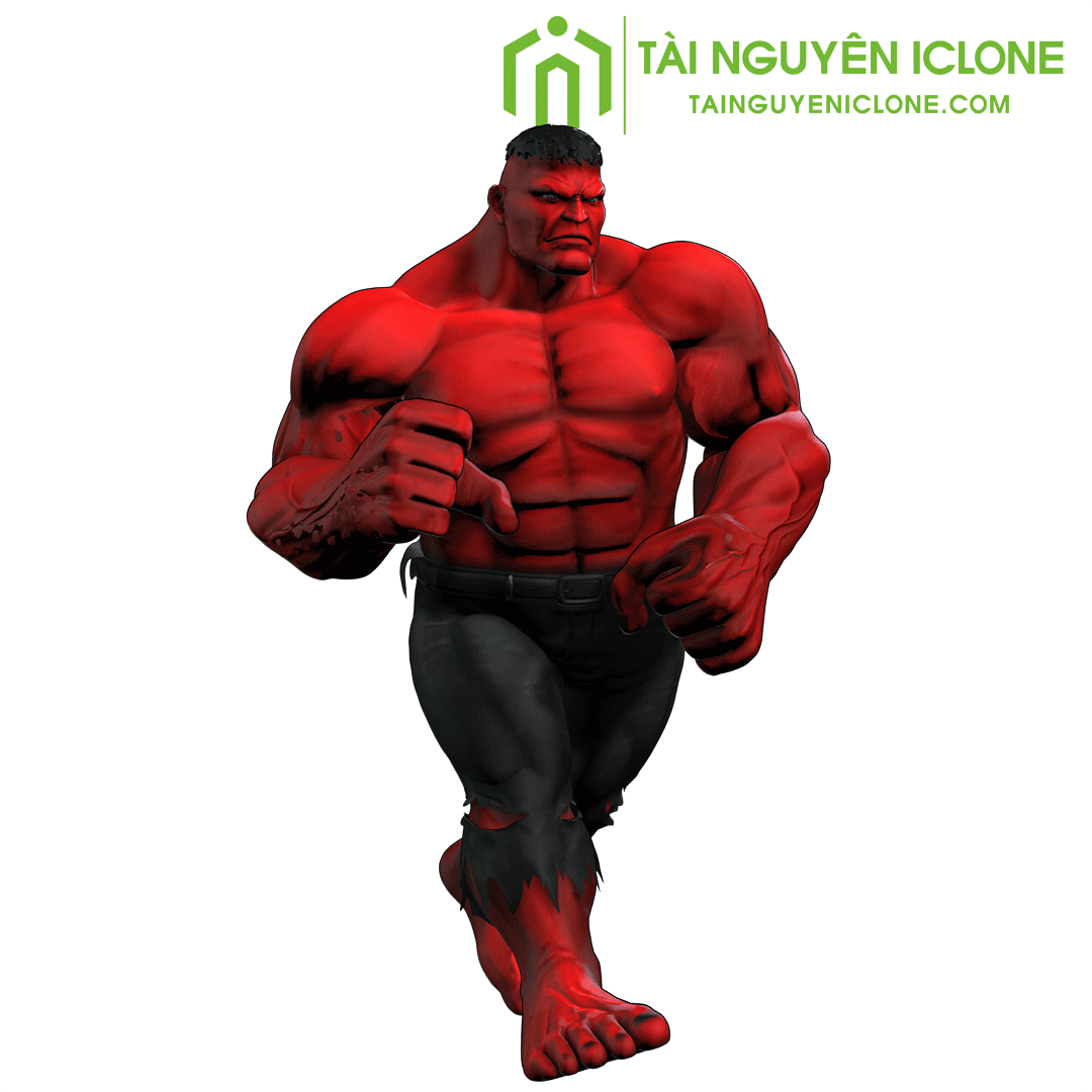 Gói iClone Nhân vật Red Hulk 4
