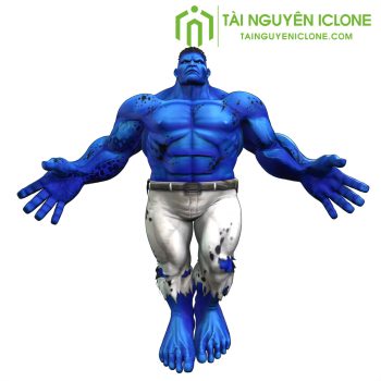 Gói iClone Nhân vật Captain Universe Hulk (Blue) 6