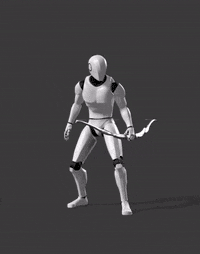 Archer releases arrows