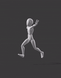 Kid Run Airplane Stride Line