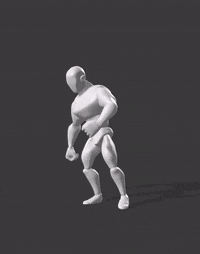 Orc Walk Backwards with Weapon