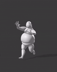 Playful Run Panic Overbalance