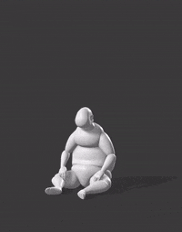Playful Sit Ground Slouch