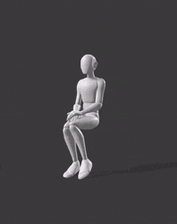 Sit Chair Laughing Talk F