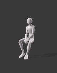 Sit Chair Scared Cling M