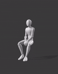 Sit Chair Slump Talk M