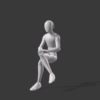 Sit Chair Small Talk Cross Leg M