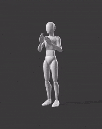 Sit Chair Stand Applaud Look R M